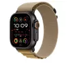 APPLE 49mm Pasek Alpine Loop Tan - Rozmiar M - Wykończenie z czarnego tytanu