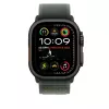 Pasek Apple 49mm zielony Trail Loop S/M Czarny Titanium Finish