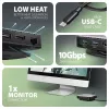 Axagon HMC-UFO USB-C Hub M.2 SATA/NVMe 1 Gbit/s Ethernet 384 kHz Audio Wired USB 3.2 Gen 2 (3.1 Gen 2) Type-C Czarny