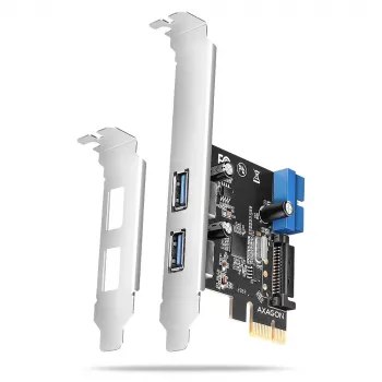 Axagon PCEU-232RS Kontroler PCIe 2x zewn. + 2x wewn. USB 5Gbps