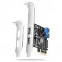 Axagon PCEU-232RS Kontroler PCIe 2x zewn. + 2x wewn. USB 5Gbps