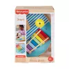 Fisher-Price Drewniany Stół Muzyczny z Zabawkami Instrumentami Perkusyjnymi, 3 Drewniane Elementy