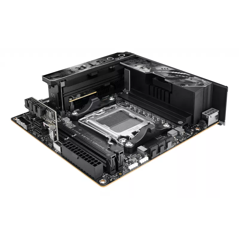 Płyta główna ASUS ROG STRIX X870-I GAMING WIFI mini ITX · AMD X870 · Socket AM5 · DDR5 · 2 DIMM · Wi‑Fi 7 · Bluetooth 5.4