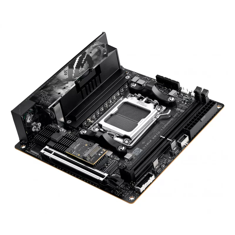 Płyta główna ASUS ROG STRIX X870-I GAMING WIFI mini ITX · AMD X870 · Socket AM5 · DDR5 · 2 DIMM · Wi‑Fi 7 · Bluetooth 5.4