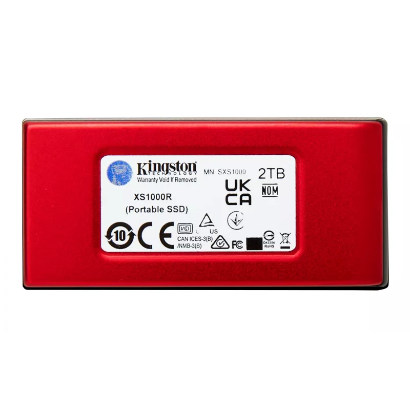 Kingston Technology 2TB XS1000 czerwony zewnętrzny przenośny dysk SSD USB 3.2 Gen 2