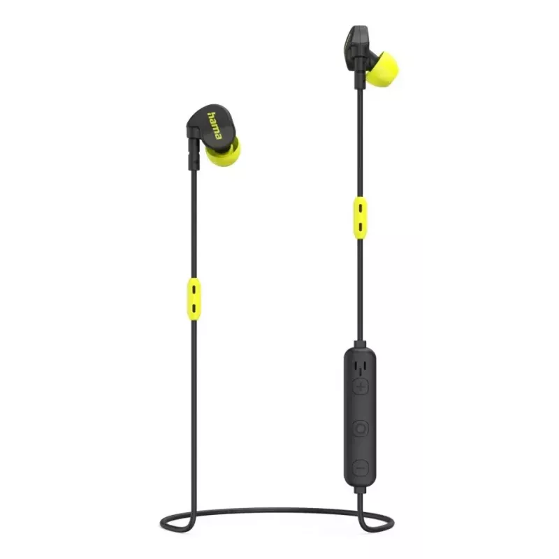 Hama Freedom Athletics II Zestaw słuchawkowy Bezprzewodowy Ear-hook, Douszne Rozmowy/Muzyka Bluetooth Czarny, Żółty