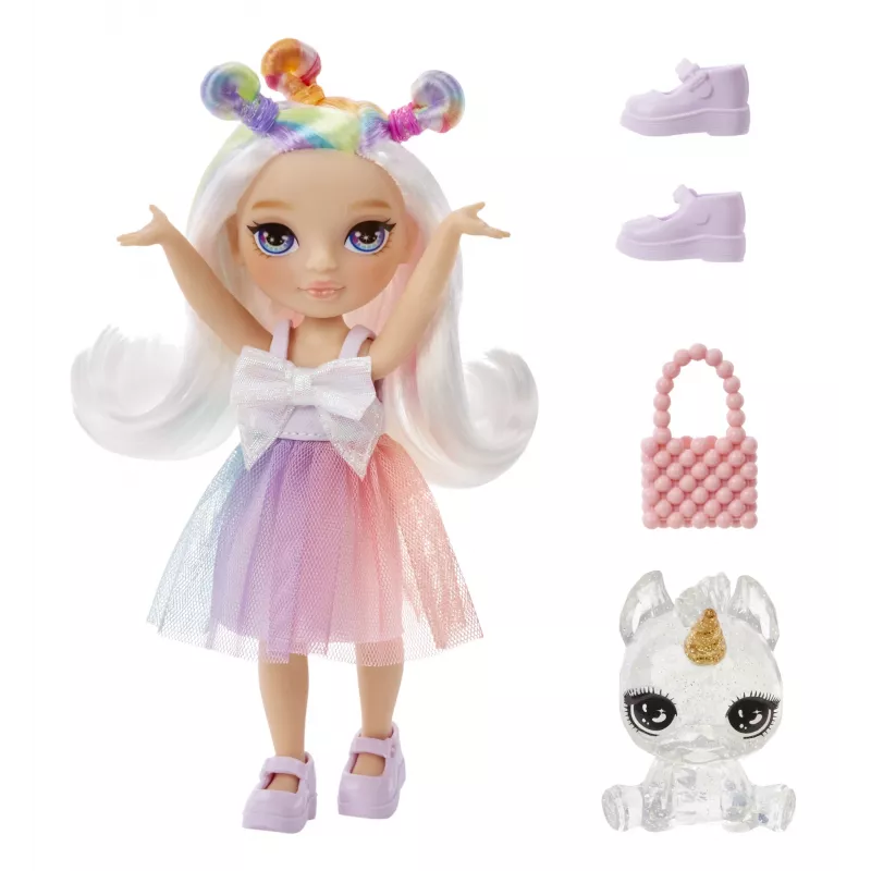 Rainbow High Littles Dolls- Opal (Rainbow), Lalka modowa, Kobieta, 4 lat(a), Chłopiec/Dziewczynka, 13,9 mm, Wielokolorowy