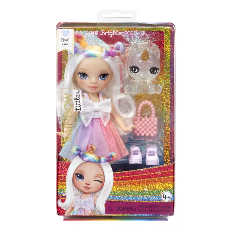 Rainbow High Littles Dolls- Opal (Rainbow), Lalka modowa, Kobieta, 4 lat(a), Chłopiec/Dziewczynka, 13,9 mm, Wielokolorowy