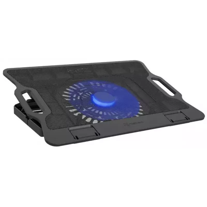 Podkładka chłodząca do laptopa NATEC DIPPER 2 na 17,3 cala (43,9 cm), 1 wentylator 18 cm, 650 obr./min, USB, czarna
