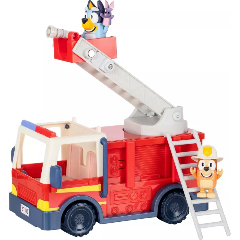 Moose Toys Bluey Wóz Strażacki, wóz strażacki, 3 lata, plastik, wielokolorowy, czerwony