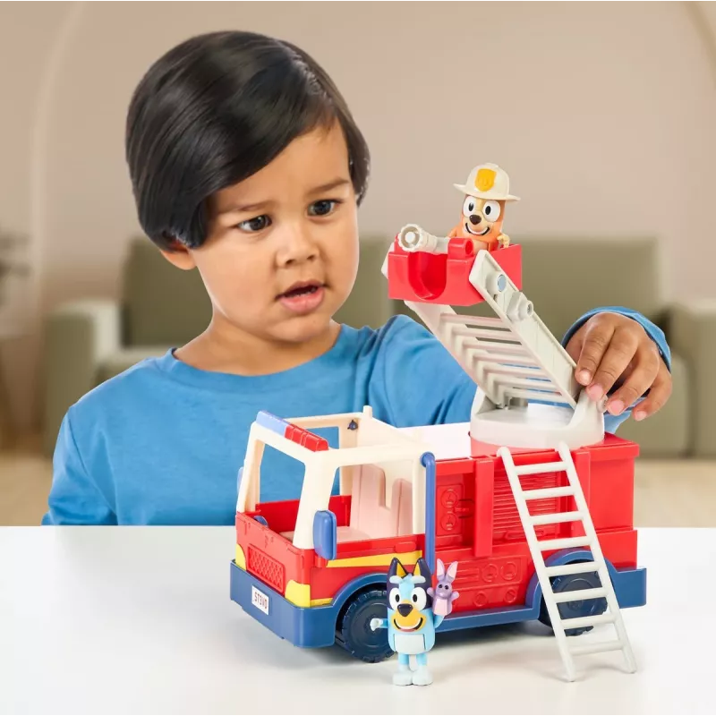 Moose Toys Bluey Wóz Strażacki, wóz strażacki, 3 lata, plastik, wielokolorowy, czerwony