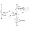 Techly ICA-LCD 174NB uchwyt / stojak do monitora 81,3 cm (32 cale) Biurkowy Czarny