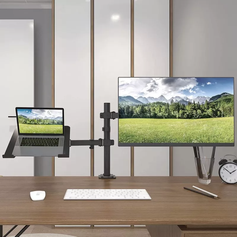 Techly ICA-LCD 174NB uchwyt / stojak do monitora 81,3 cm (32 cale) Biurkowy Czarny