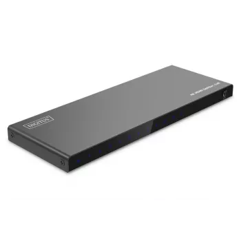 Rozdzielacz HDMI DIGITUS 1x8. 4K/60Hz HDCP 2.3. Sterowanie EDID