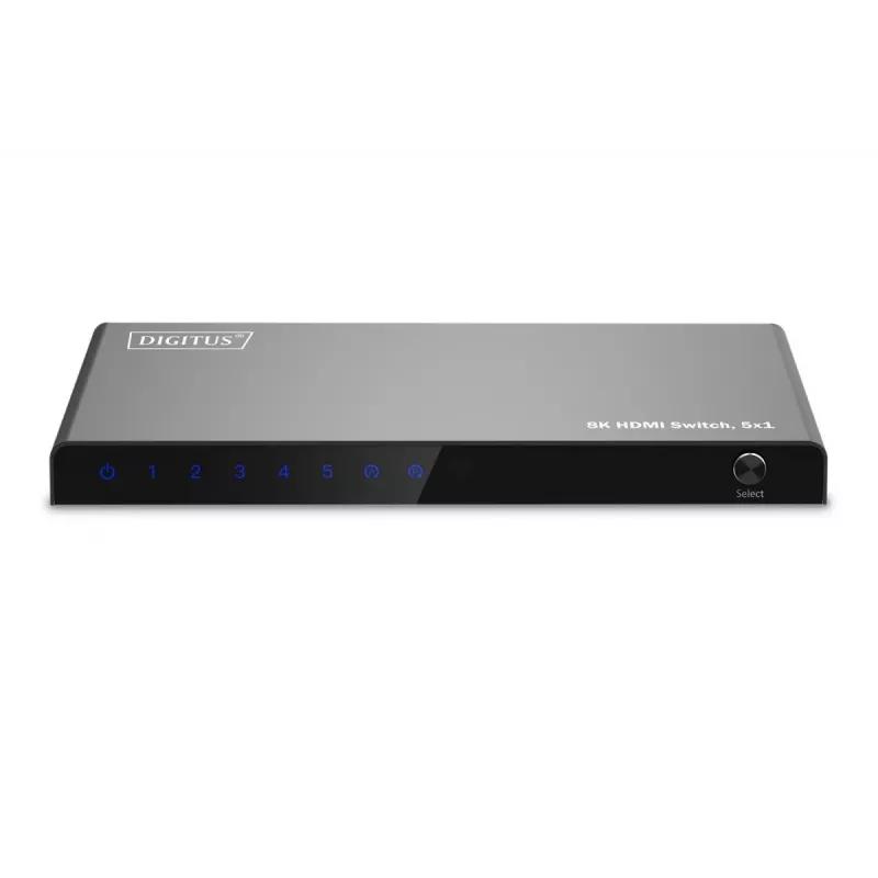 DIGITUS Przełącznik HDMI 5x1. 8K/60Hz (4:4:4). HDR. HDCP2.3