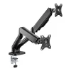 Techly ICA-LCD 462B uchwyt biurkowy na monitor, sprężyna gazowa, 17–32 cali (43,2–81,3 cm), 9 kg, VESA 75x75/100x100, czarny