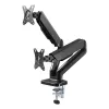 Techly ICA-LCD 462B uchwyt biurkowy na monitor, sprężyna gazowa, 17–32 cali (43,2–81,3 cm), 9 kg, VESA 75x75/100x100, czarny