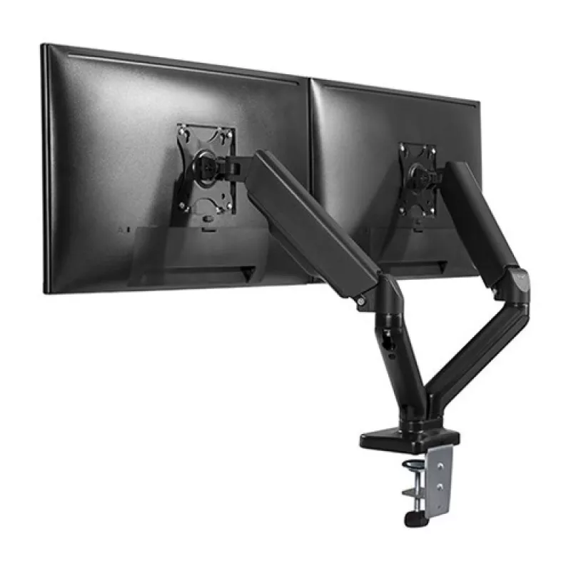 Techly ICA-LCD 462B uchwyt biurkowy na monitor, sprężyna gazowa, 17–32 cali (43,2–81,3 cm), 9 kg, VESA 75x75/100x100, czarny