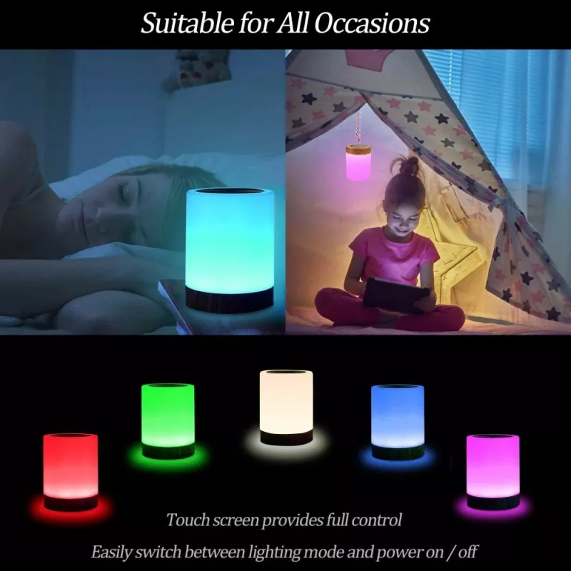 Lampa stołowa Techly I-LED TOUCH 1.6 W biała LED sterowanie dotykowe