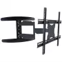 Techly 40-65 Ultra cienki Full Motion LCD uchwyt do montażu na ścianie do telewizora, czarny ICA-PLB 171L