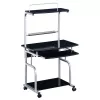 Techly Compact Multi-Function Computer Desk, Glossy Czarny ICA-TB 7800BK