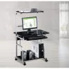 Techly Compact Multi-Function Computer Desk, Glossy Czarny ICA-TB 7800BK