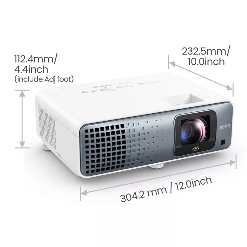 BenQ TK710STi Projektor krótkiego rzutu 3200 ANSI lumenów DLP UHD 4K (3840x2160) 3D Czarny, Biały
