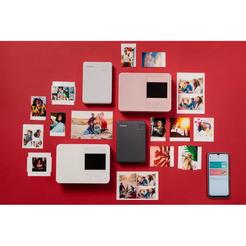 Canon SELPHY QX20 RD fotodrukarka Dye-sublimation 287 x 287 DPI 2,8 inch x 3,3 inch (7,2x8,5cm) Wi-Fi
