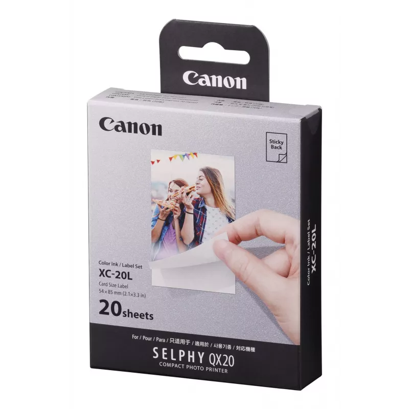 Canon XC-20L, sublimacja termiczna, 5,4 x 8,5 cm, 20 szt.