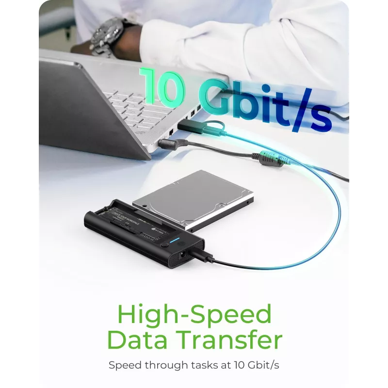 ICY BOX IB-180MS-C31 USB 3.2 Gen 2 (3.1 Gen 1) Type-C Czarny