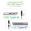 ICY BOX IB-180MS-C31 USB 3.2 Gen 2 (3.1 Gen 1) Type-C Czarny