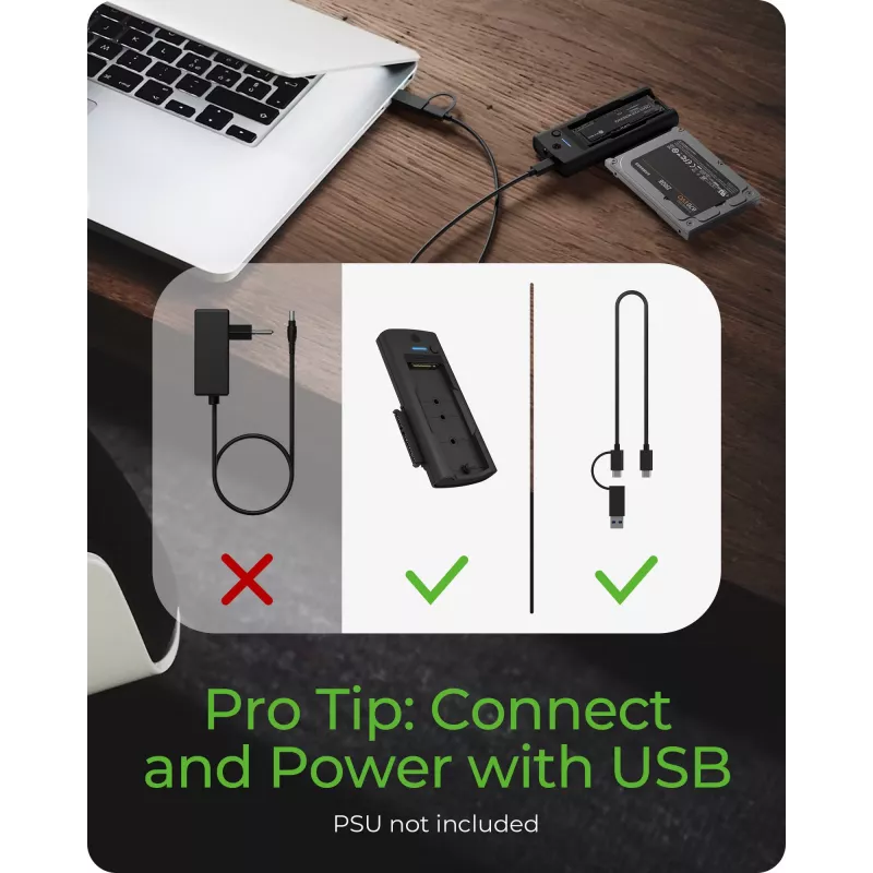 ICY BOX IB-180MS-C31 USB 3.2 Gen 2 (3.1 Gen 1) Type-C Czarny