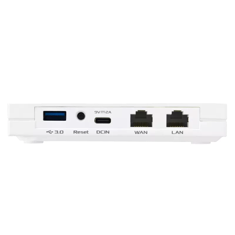 ASUS RT-AX57 Go router bezprzewodowy Gigabit Ethernet Dwuzakresowy (2.4 GHz / 5 GHz) Biały