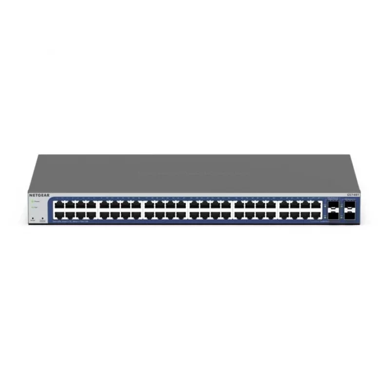 NETGEAR GS748Tv6 Zarządzalny Przełącznik L2/L3/L4 Gigabit Ethernet (10/100/1000) Czarny, Szary