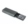 Obudowa Digitus USB M.2 na dysk SSD zewnętrzny NVMe 40 Gb/s USB 4.0 aluminiowa bez użycia narzędzi DA-71158