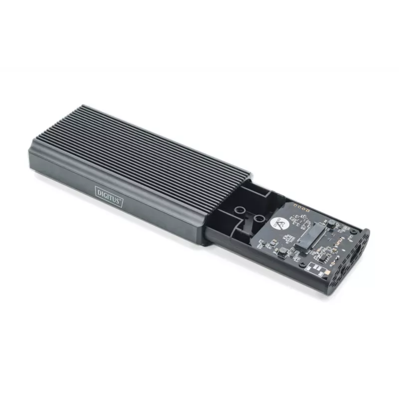 Obudowa Digitus USB M.2 na dysk SSD zewnętrzny NVMe 40 Gb/s USB 4.0 aluminiowa bez użycia narzędzi DA-71158