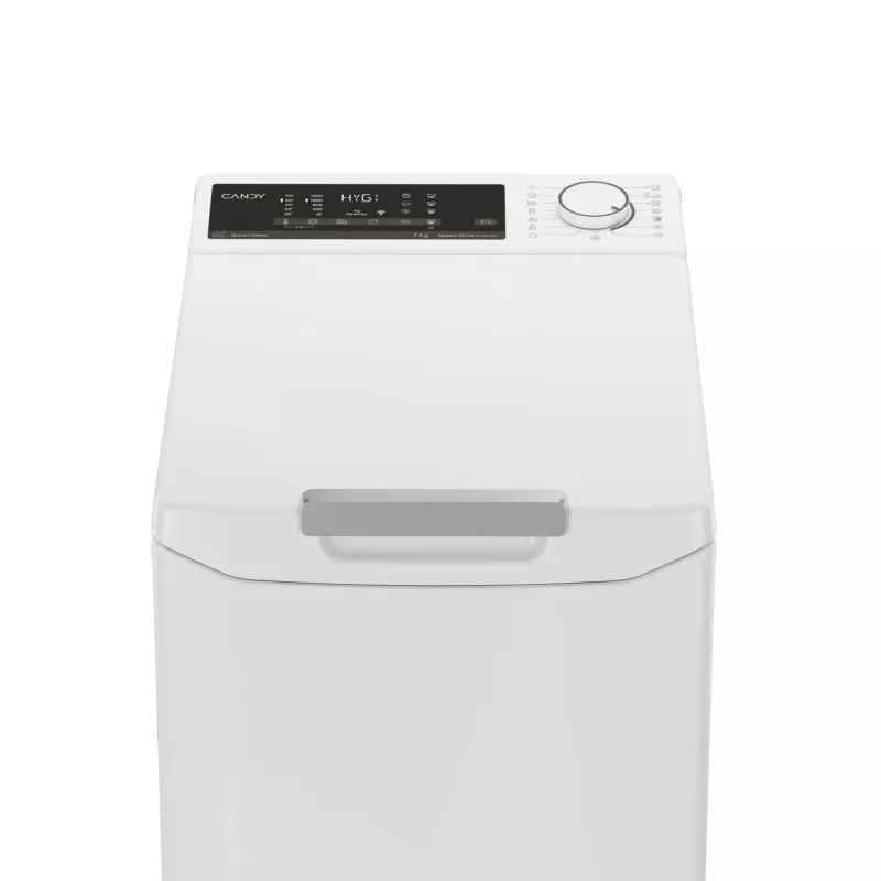 Pralka Candy TCA274TM4-S ładowana od góry 7 kg 1200 obr./min Biała