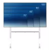 Neomounts FL50-575WH1 wózek TV 65-115 cali - szybki montaż - TÜV