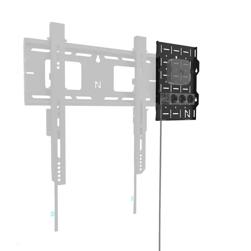 Neomounts AWL05-750BL AV hardware rack - uniwersalny, stojak AV, ścienny, 10 kg, czarny, stal, 204 mm