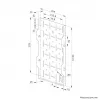 Neomounts AWL05-750BL AV hardware rack - uniwersalny, stojak AV, ścienny, 10 kg, czarny, stal, 204 mm
