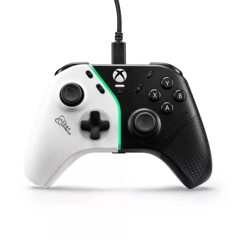 Thrustmaster H.E.A.R.T. Czarny, biały USB Gamepad PC, Xbox One, Xbox One S, Xbox One X