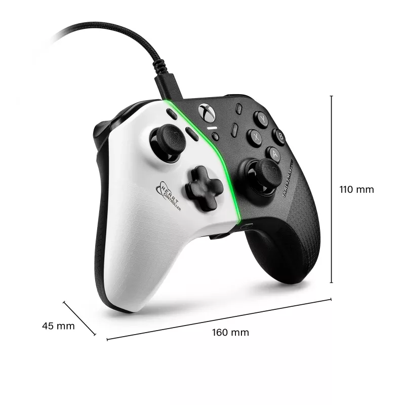 Thrustmaster H.E.A.R.T. Czarny, biały USB Gamepad PC, Xbox One, Xbox One S, Xbox One X