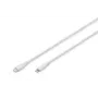 Kabel przyłączeniowy Digitus Lightning z silikonu USB-C - Lightning 1m biały 60W 3A