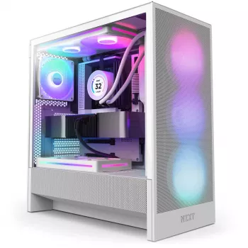 Obudowa NZXT H7 Flow 2024 RGB Mid Tower Airflow ATX Biała