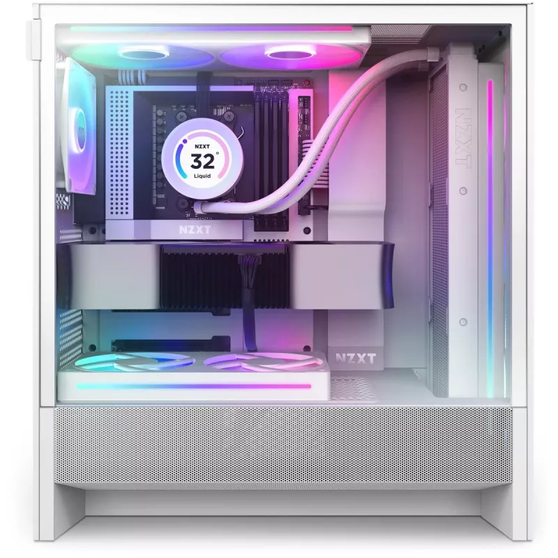 Obudowa NZXT H7 Flow 2024 RGB Mid Tower Airflow ATX Biała