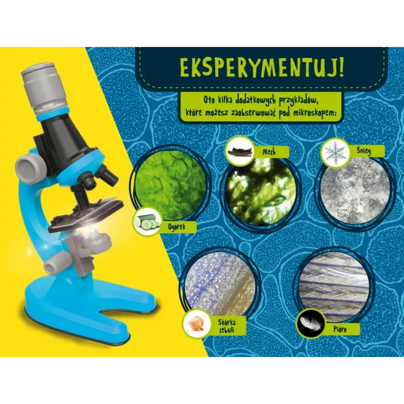 Mikroskop Edukacyjny Liscianigiochi Im A Genius 304-PL97388 — dziecięcy zestaw optyczny z powiększeniem do nauki
