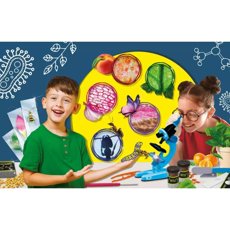 Mikroskop Edukacyjny Liscianigiochi Im A Genius 304-PL97388 — dziecięcy zestaw optyczny z powiększeniem do nauki