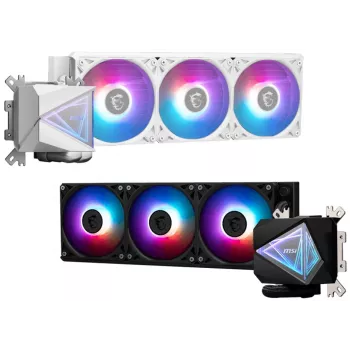 MSI MAG Coreliquid I360 Obudowa komputera Chłodzenie cieczą typu All-in-one 12 cm Czarny 1 szt.