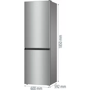 Gorenje NRK61CS2XL4 Wolnostojąca 300 L Szara