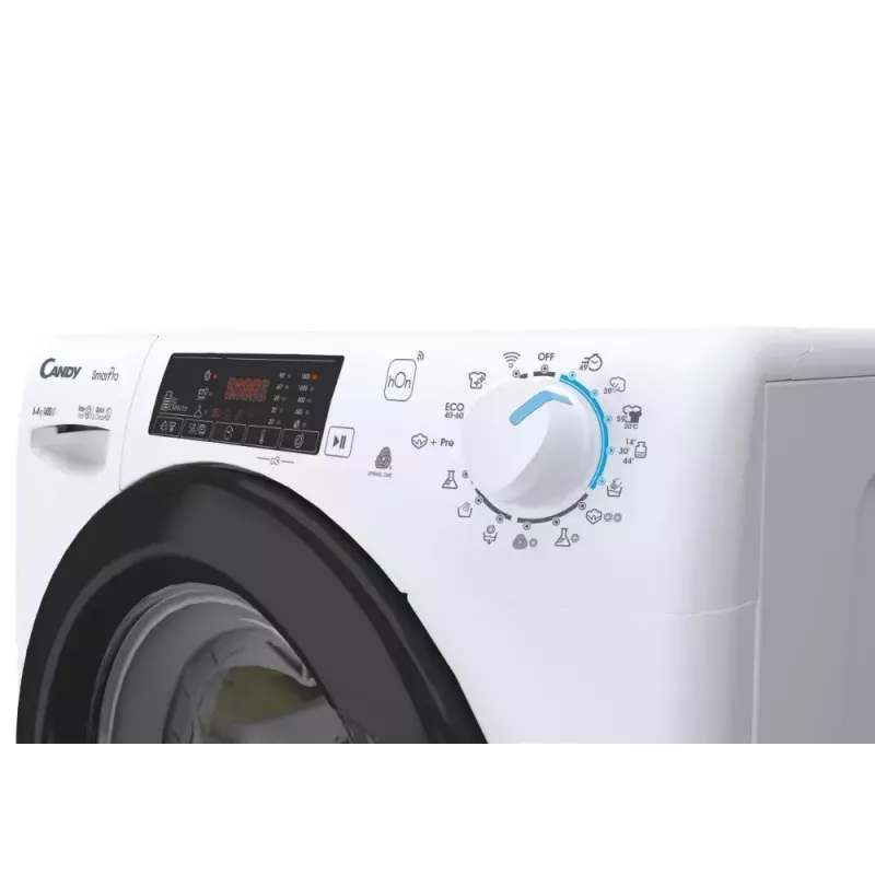 Pralko-suszarka Candy Smart Pro CSHW4645TWB3/1-S, wolnostojąca, ładowana od przodu, 4 kg, 1400 obr./min, klasa wirowania B, biała